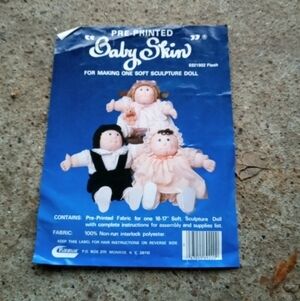 Pre Printed Fabric for Baby Skin Soft Sculpture Doll Making Kit